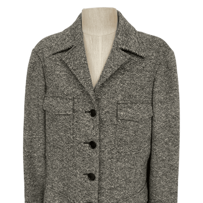 Vintage Anne Klein Wool Tweed Coat (Size 6) - Loom Vintage
