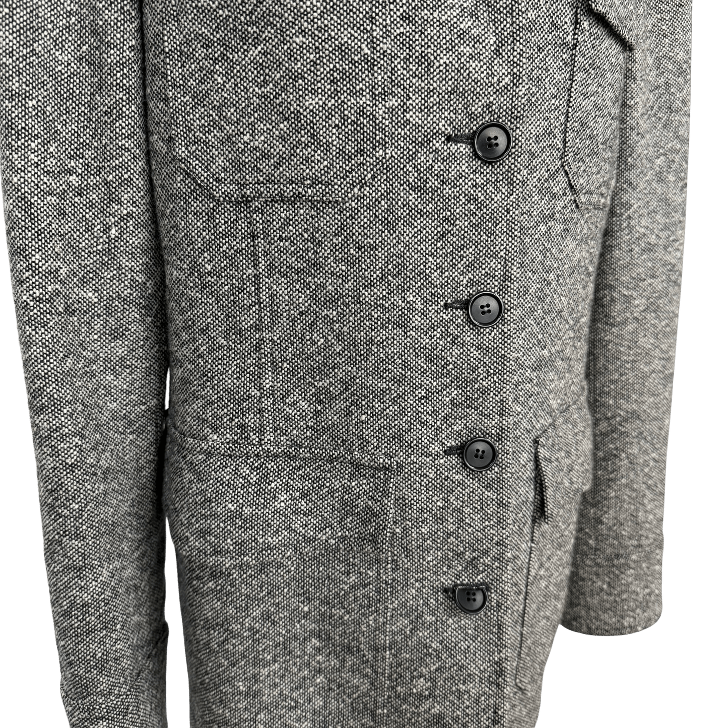 Vintage Anne Klein Wool Tweed Coat (Size 6) - Loom Vintage