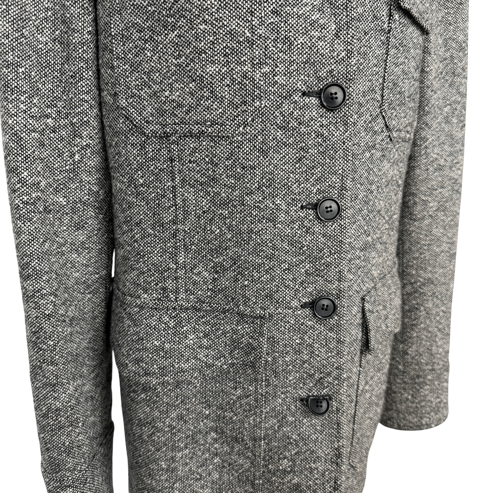 Vintage Anne Klein Wool Tweed Coat (Size 6) - Loom Vintage