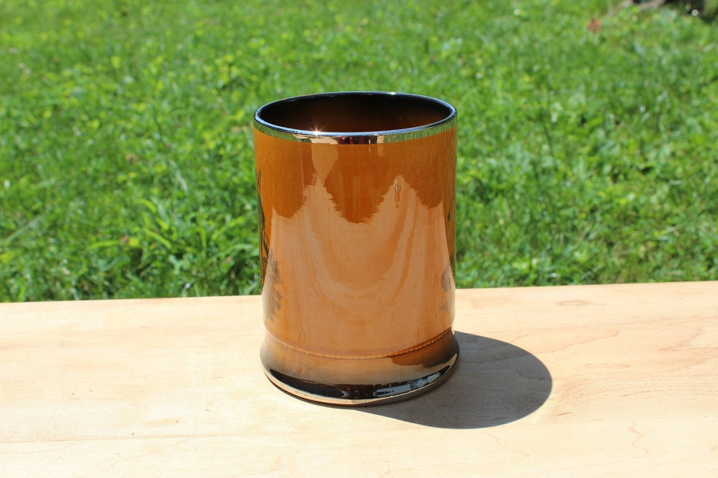 Vintage Arthur Wood Sport Series Golf Coffee Mug, Lustreware Tankard Mug, Royal Bradwell Sports Series, Made in England - Loom Vintage