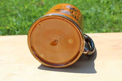 Vintage Arthur Wood Sport Series Golf Coffee Mug, Lustreware Tankard Mug, Royal Bradwell Sports Series, Made in England - Loom Vintage