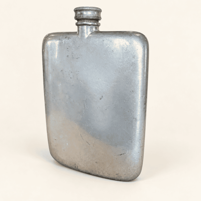 Vintage Brooks Brothers English Pewter Hip Flask, 8 oz, photo 2 of 5