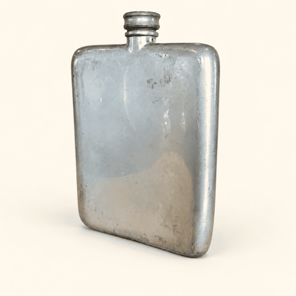 Vintage Brooks Brothers English Pewter Hip Flask, 8 oz, photo 4 of 5