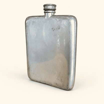 Vintage Brooks Brothers English Pewter Hip Flask, 8 oz, photo 4 of 5