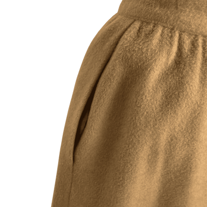 Vintage Camel Wool Midi Skirt, Size 12 - Loom Vintage