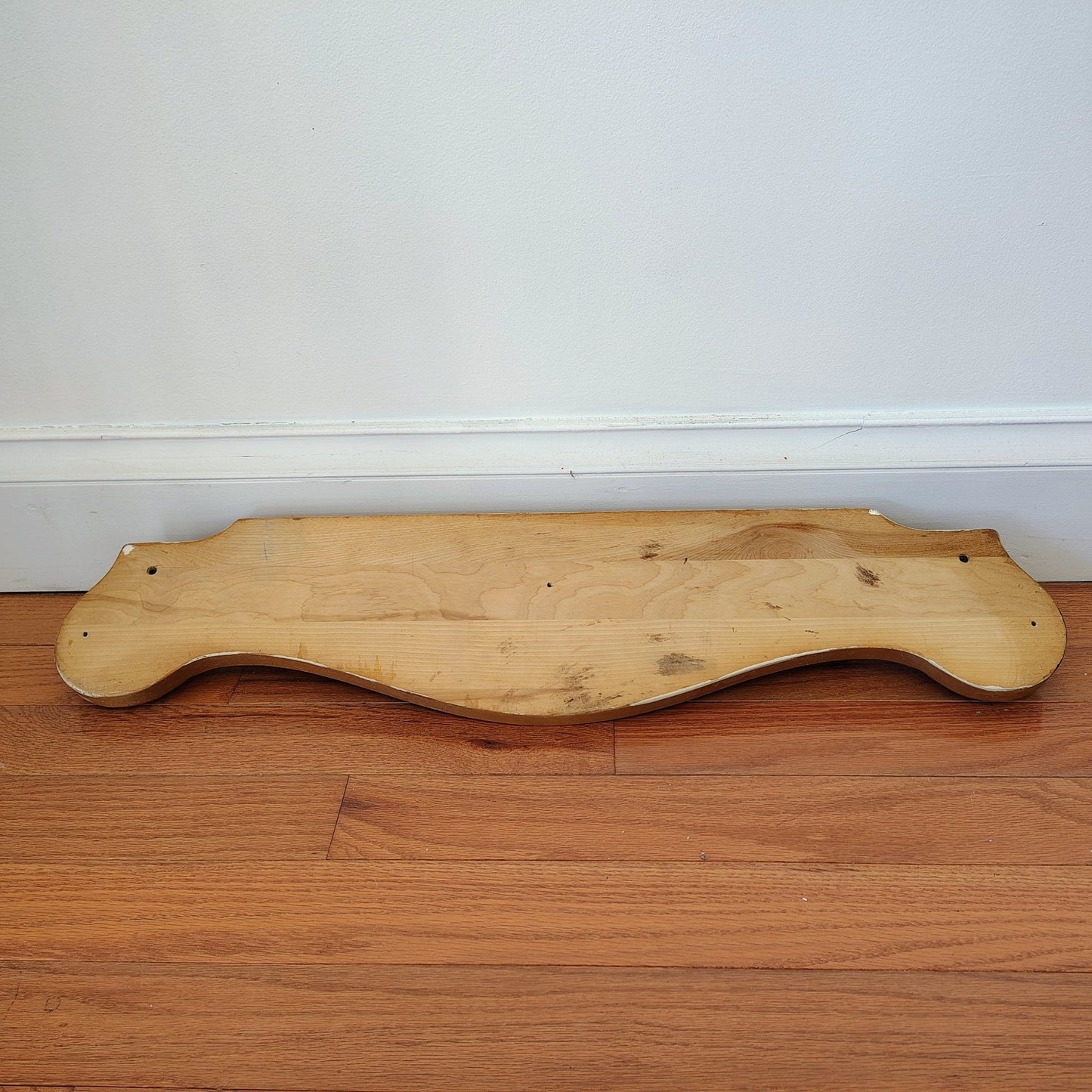 Vintage Carved Wood Wall Rack with Peg Hooks – Decorative Wall Accent - Loom Vintage