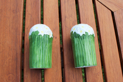 Vintage Ceramic Flower Salt And Pepper Shaker Set From The 1950's - Loom Vintage