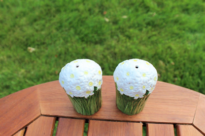 Vintage Ceramic Flower Salt And Pepper Shaker Set From The 1950's - Loom Vintage