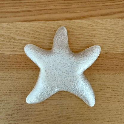 Vintage Clear Frosted Glass Starfish Trinket Dish Tray - Loom Vintage