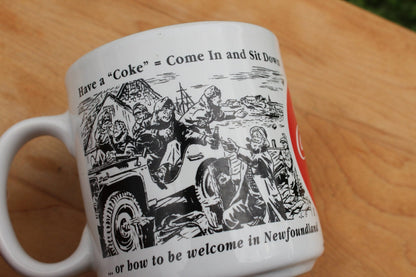 Vintage Coca Cola Mug Coffee/Tea Mug in Exceptional Condition 1943 - 1944 Advertisement - Loom Vintage