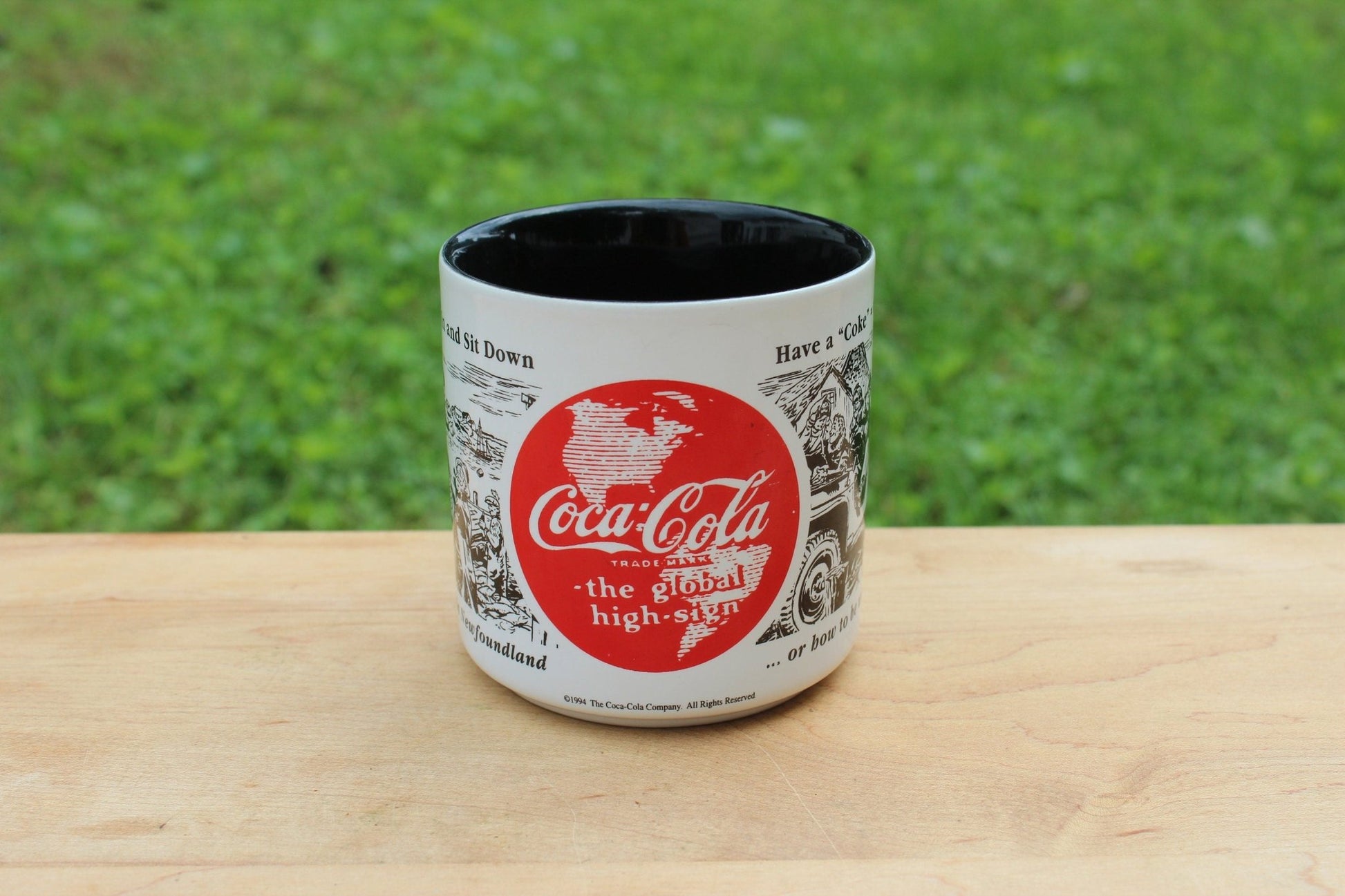 Vintage Coca Cola Mug Coffee/Tea Mug in Exceptional Condition 1943 - 1944 Advertisement - Loom Vintage