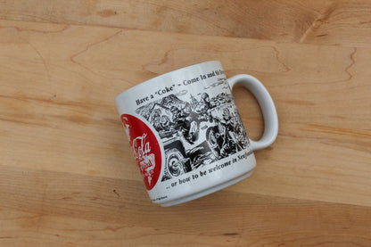 Vintage Coca Cola Mug Coffee/Tea Mug in Exceptional Condition 1943 - 1944 Advertisement - Loom Vintage
