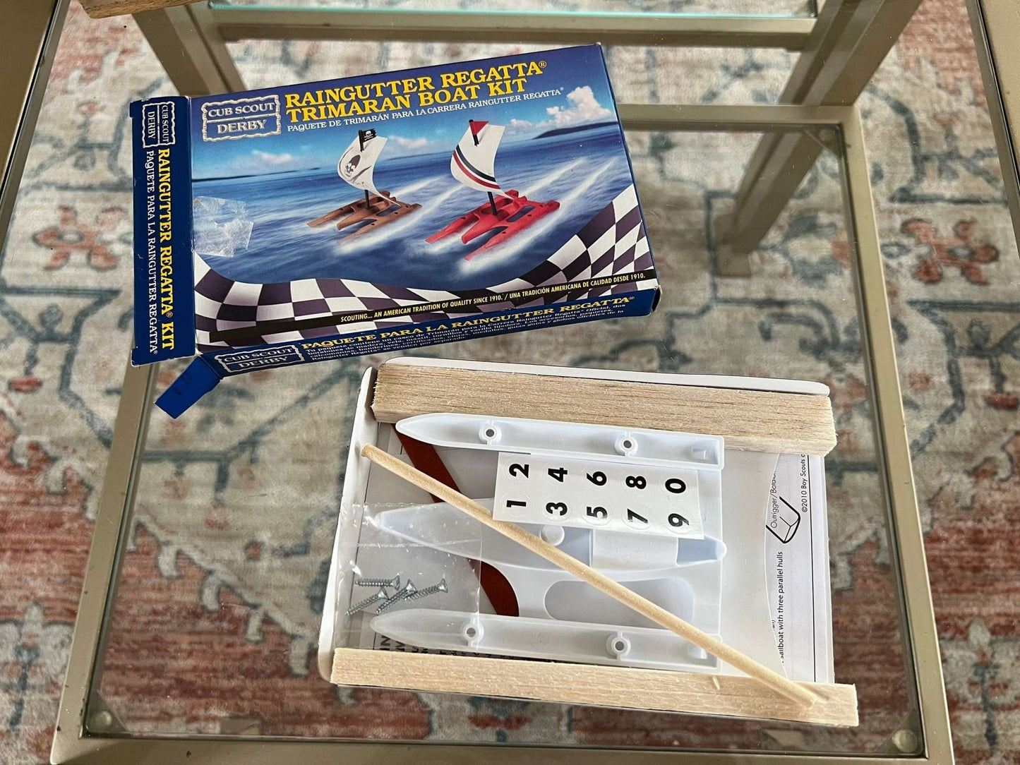 Vintage Cub Scout Raingutter Regatta Boat Kit - Loom Vintage