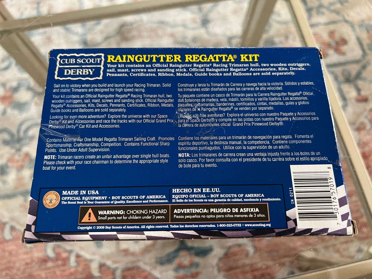 Vintage Cub Scout Raingutter Regatta Boat Kit - Loom Vintage