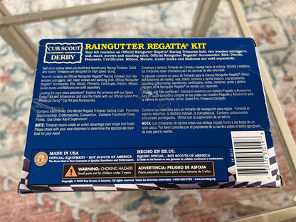 Vintage Cub Scout Raingutter Regatta Boat Kit - Loom Vintage