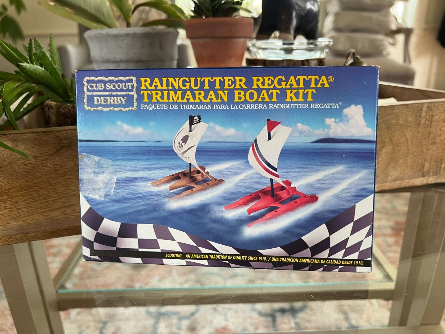Vintage Cub Scout Raingutter Regatta Boat Kit - Loom Vintage