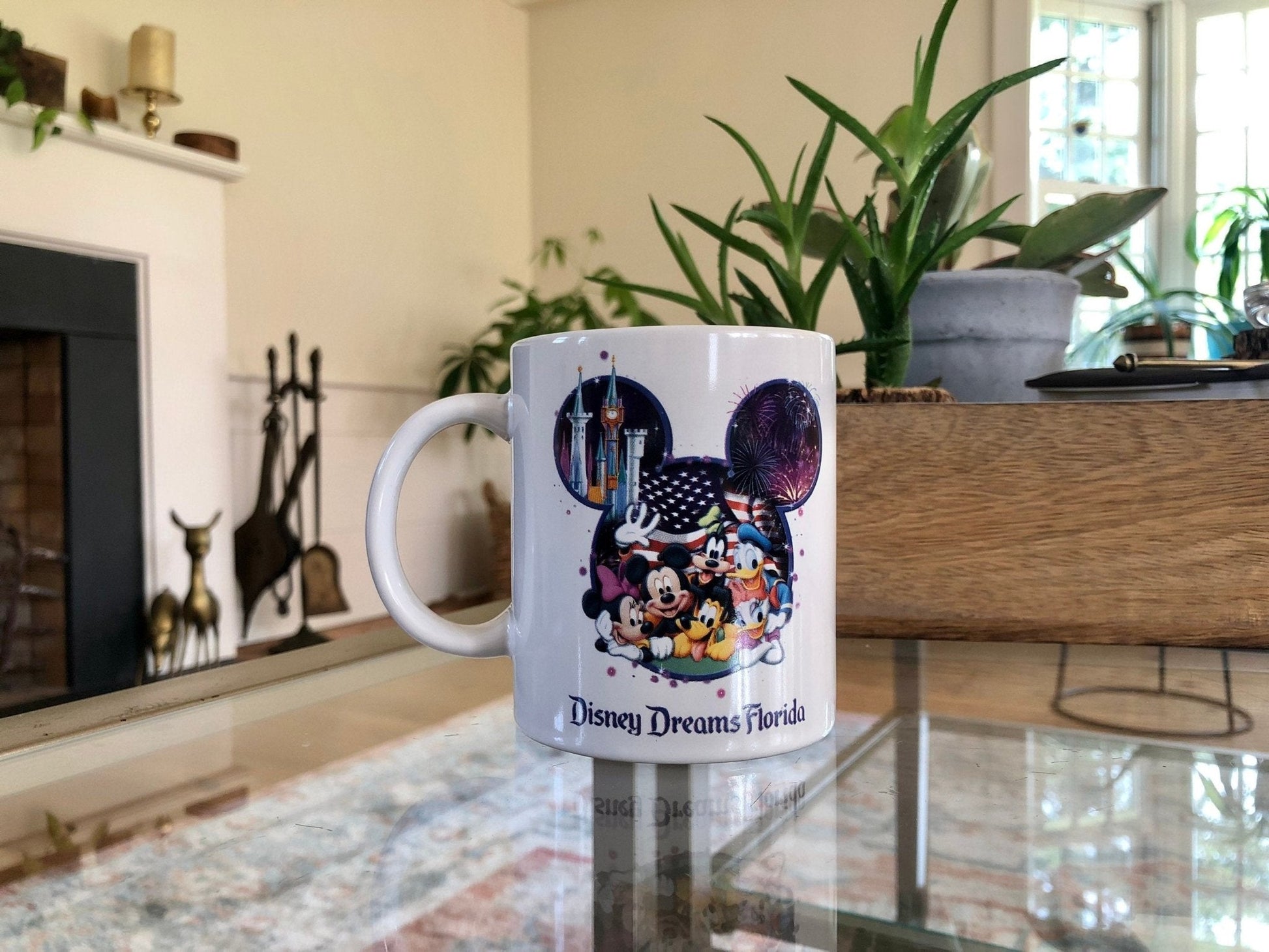 Vintage Disney Dreams Florida, Small Ceramic Cup, Walt Disney World, Disney Gang Collectible Drinkware - Loom Vintage