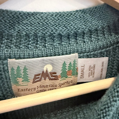 Vintage EMS forest green wool roll-neck sweater, photo 6 of 6