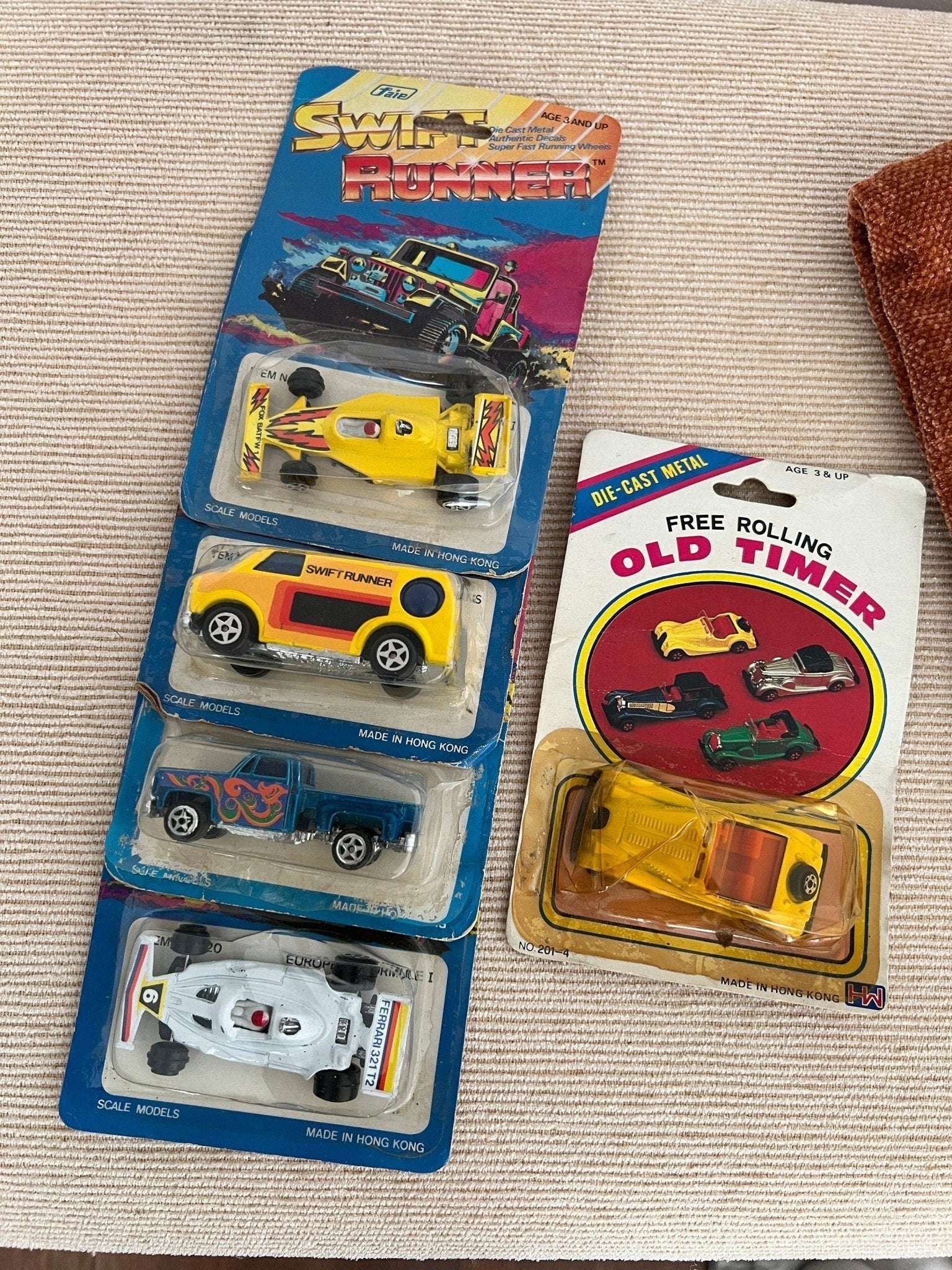 Vintage FAIE Swift Runner Die - Cast Toy Vehicles Lot of 5 NOS - Loom Vintage