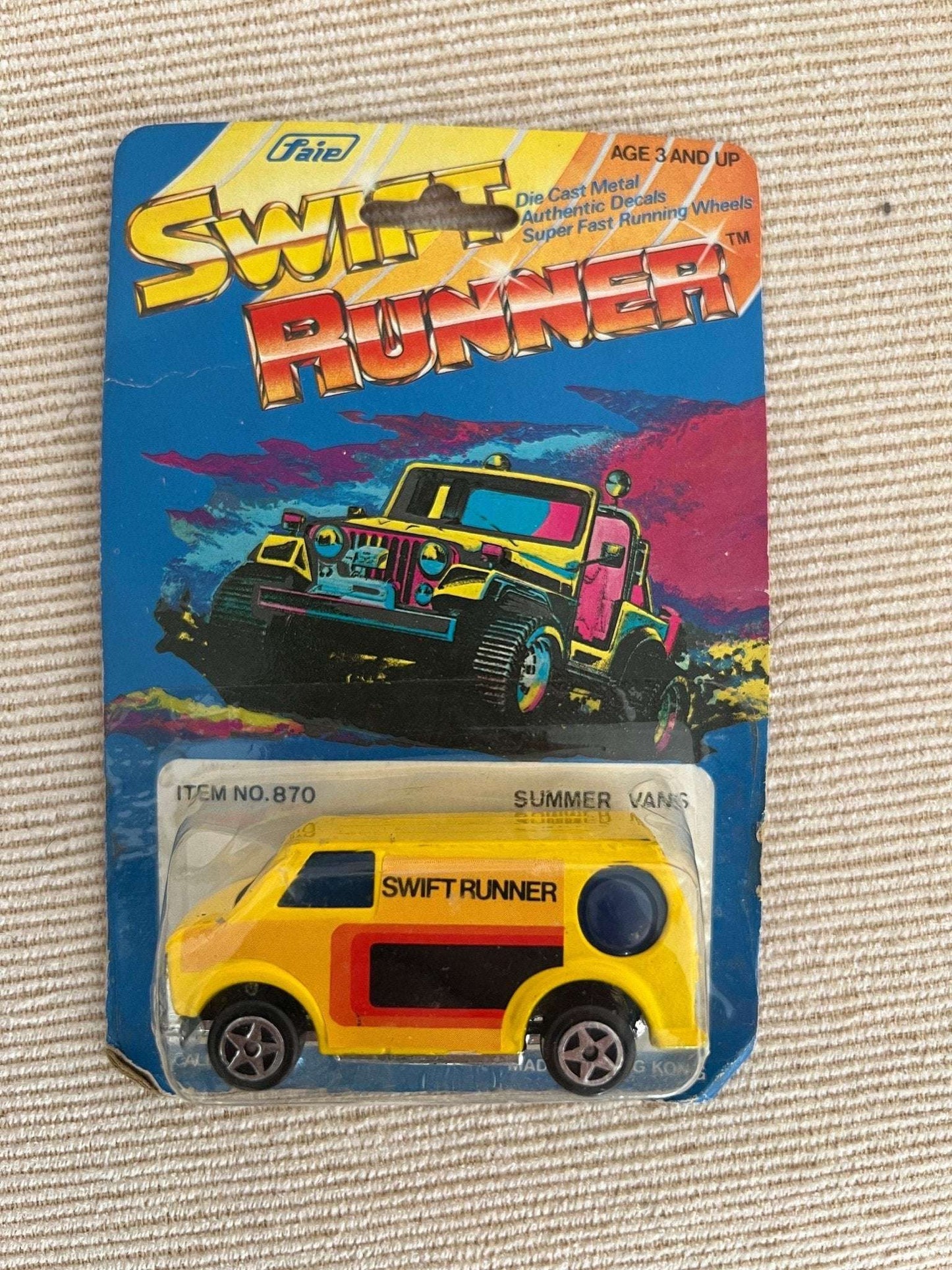 Vintage FAIE Swift Runner Die - Cast Toy Vehicles Lot of 5 NOS - Loom Vintage