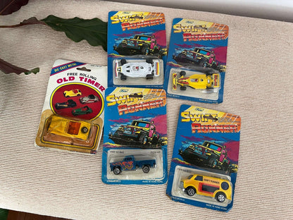 Vintage FAIE Swift Runner Die - Cast Toy Vehicles Lot of 5 NOS - Loom Vintage