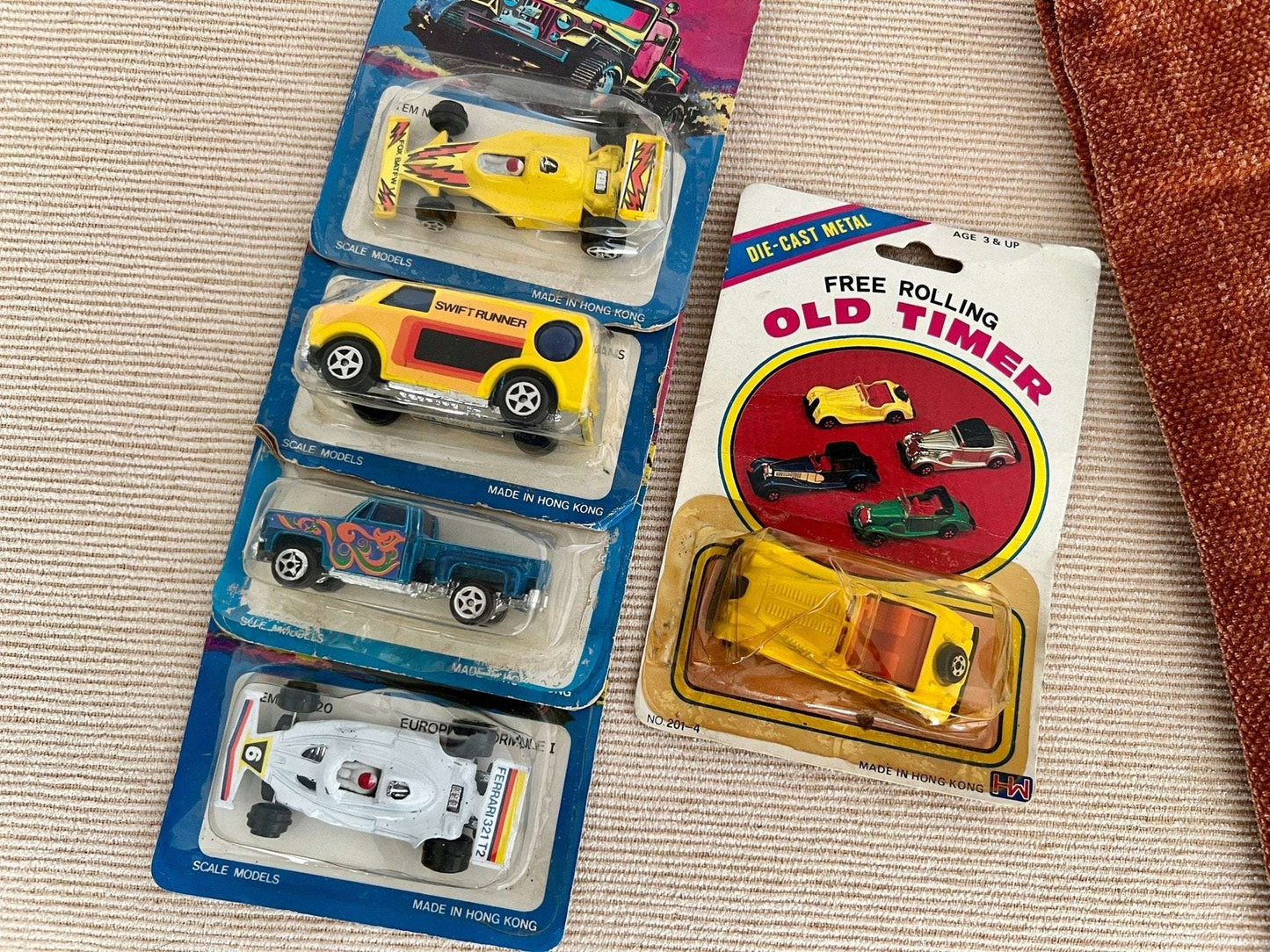 Vintage FAIE Swift Runner Die - Cast Toy Vehicles Lot of 5 NOS - Loom Vintage