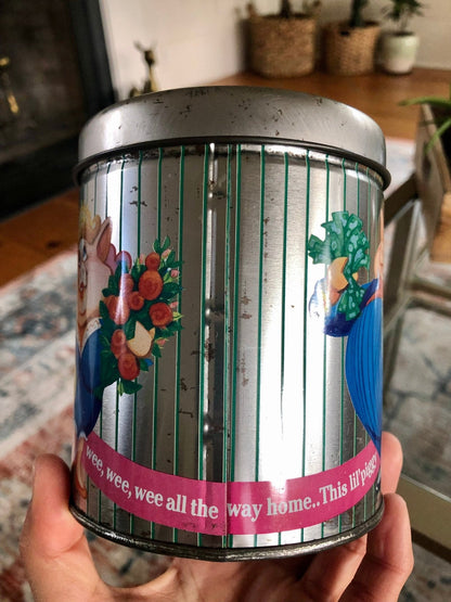 Vintage Fanni's Gourmet Mud Pies Tin Coin Bank - Loom Vintage