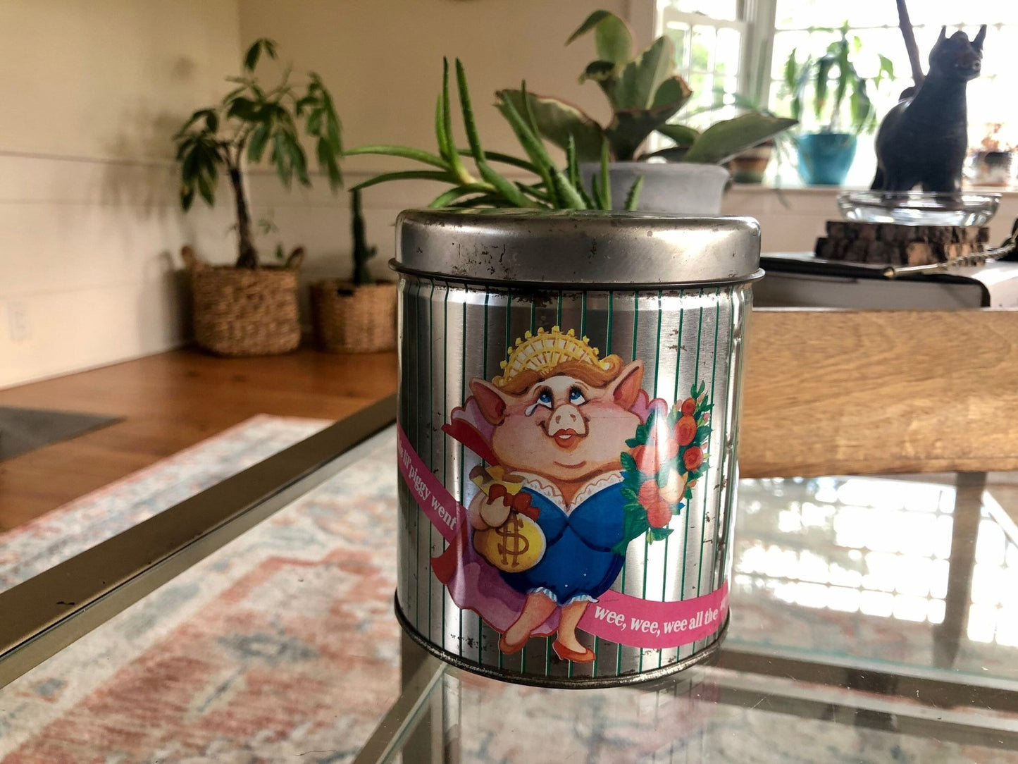 Vintage Fanni's Gourmet Mud Pies Tin Coin Bank - Loom Vintage