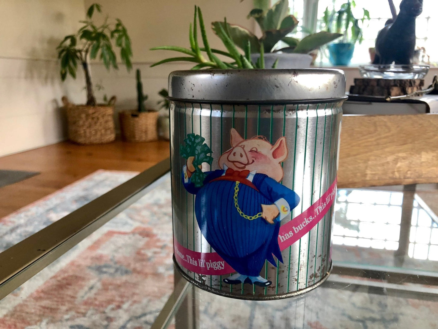 Vintage Fanni's Gourmet Mud Pies Tin Coin Bank - Loom Vintage