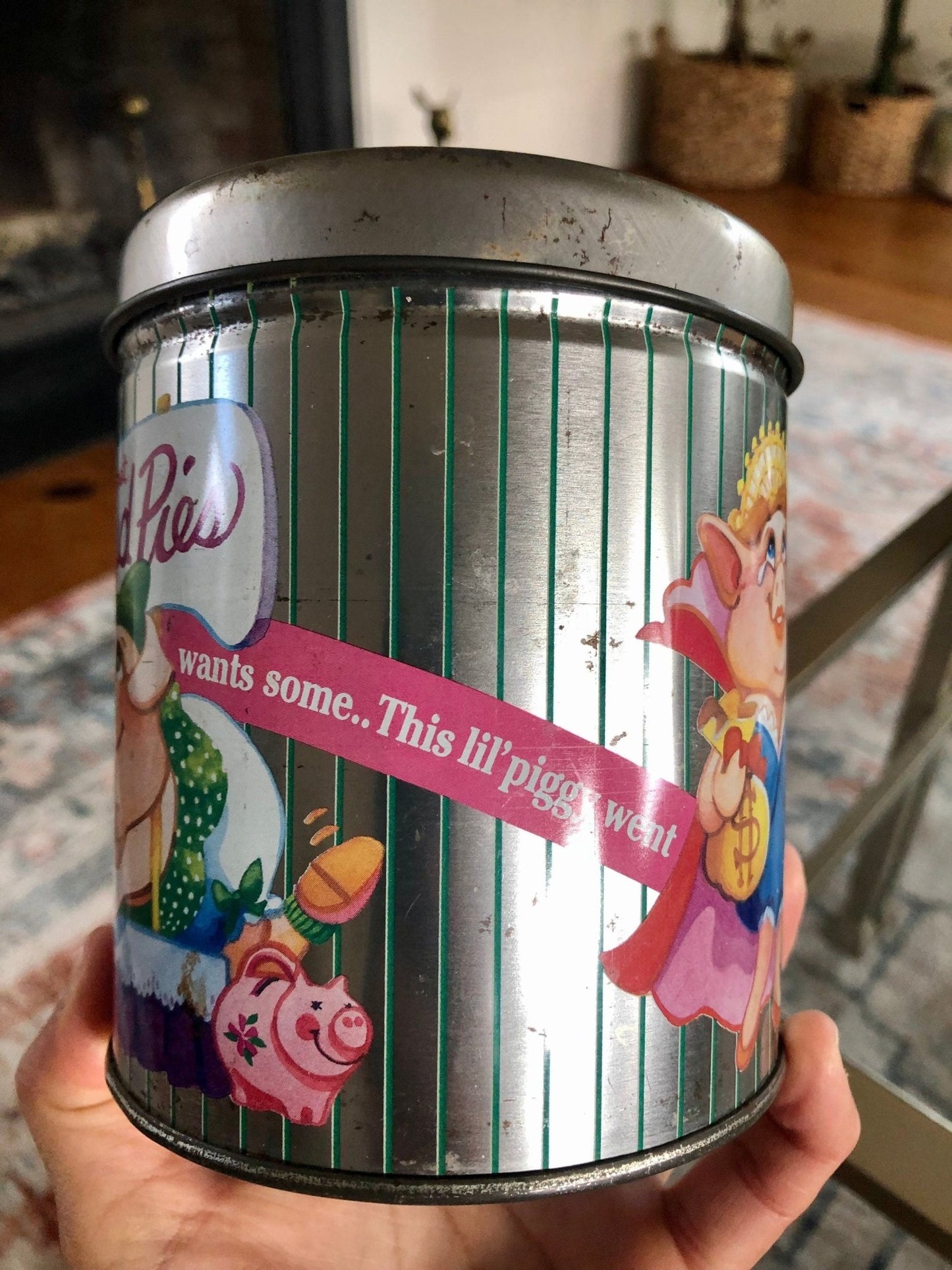 Vintage Fanni's Gourmet Mud Pies Tin Coin Bank - Loom Vintage