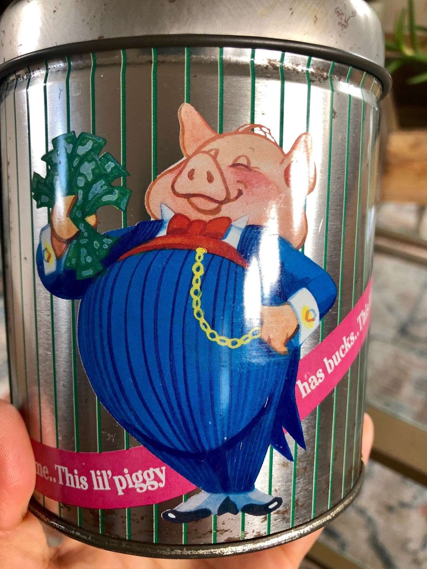 Vintage Fanni's Gourmet Mud Pies Tin Coin Bank - Loom Vintage