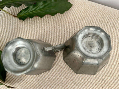 Vintage Gorham Silver Pewter Cream and Sugar Set, Silver Tableware, Planter, Succulent Planters - Loom Vintage