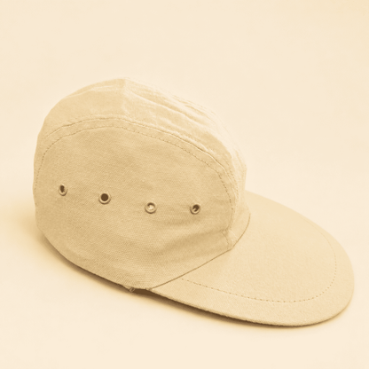 Vintage L.L. Bean long bill fishing cap in khaki cotton, photo 2 of 9