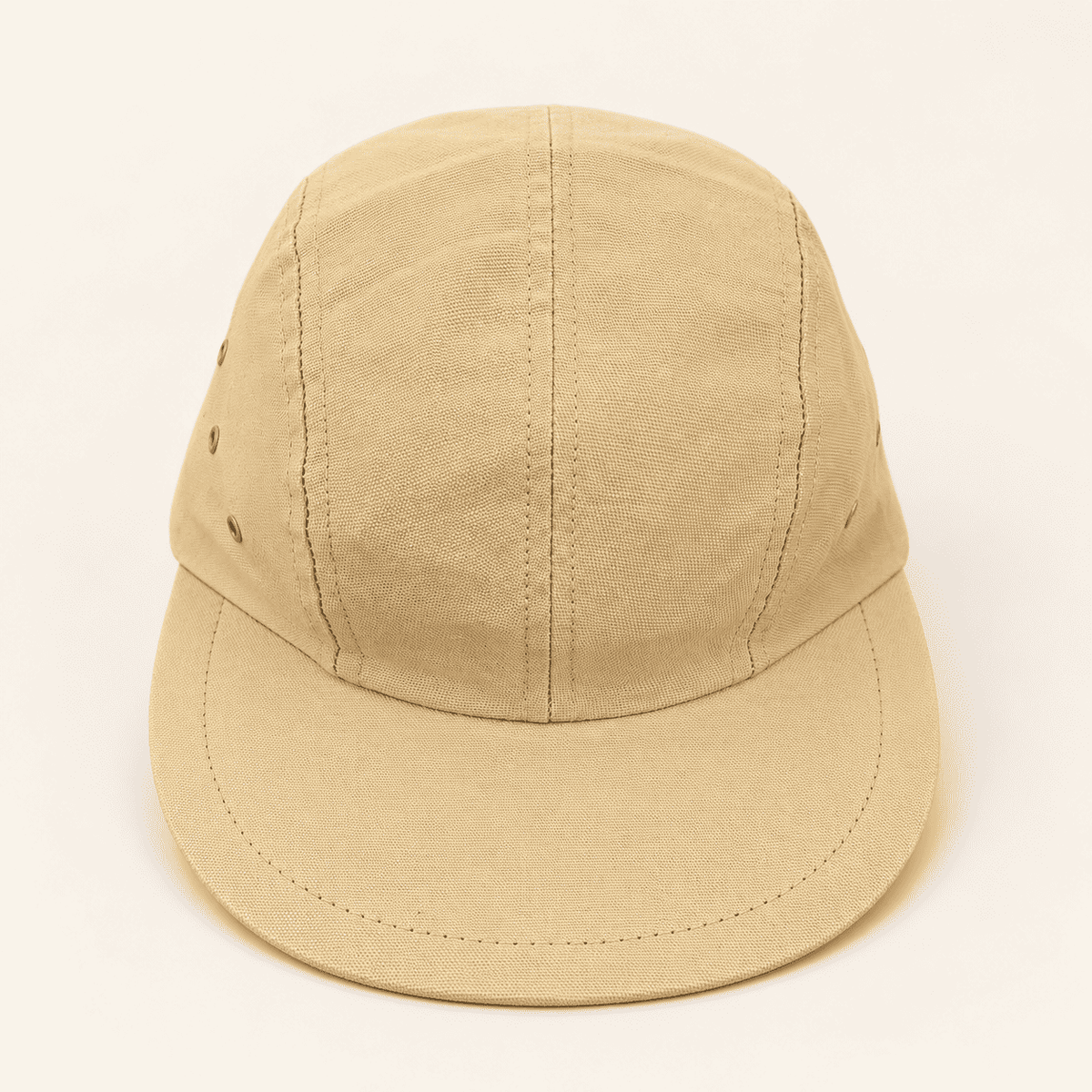 Vintage L.L. Bean long bill fishing cap in khaki cotton, photo 3 of 9