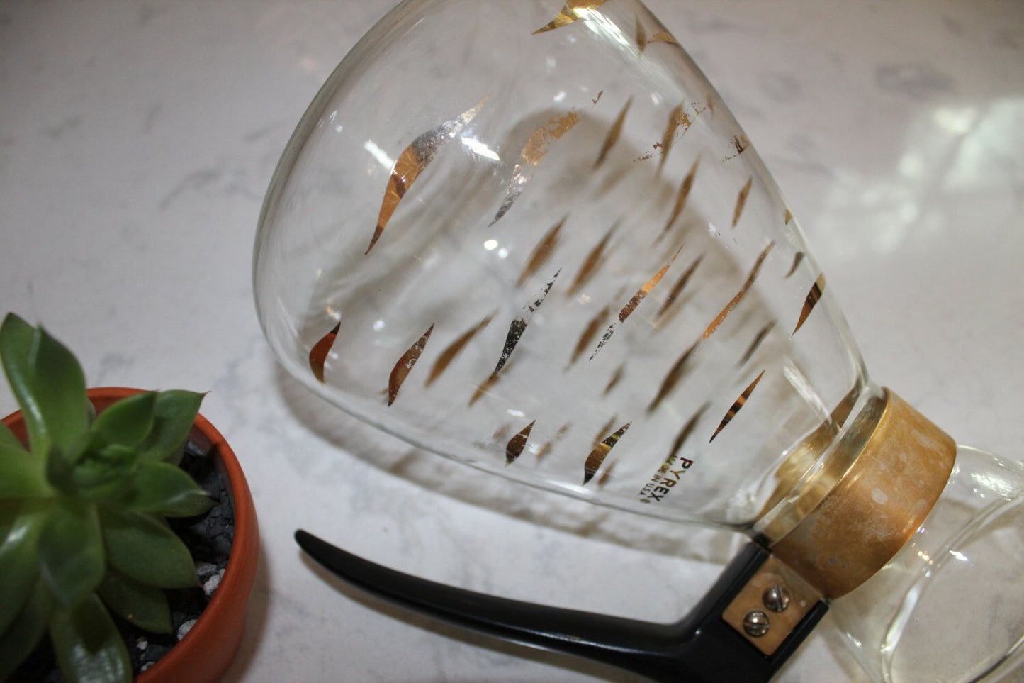 Vintage Mid Century Pyrex Glass Coffee/Tea Carafe Pot - Loom Vintage