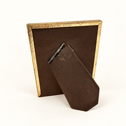 Back of gold frame with fold-out easel stand, photo 4 of 4