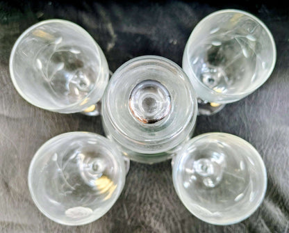 Vintage Morgantown Crystal Port Decanter Set with Etched Rose Glasses – 5 Pieces - Loom Vintage