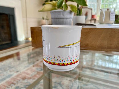 Vintage Mug, Imagination, Knowledge, Einstein, Phrase, Citation, Coffee Cup, Message Mug, Novelty Cup, Ceramic, Tea Cup - Loom Vintage