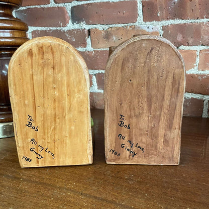 Vintage Nautical Coastal Bookends – Anchor & Boat Seaside Decor Set - Loom Vintage