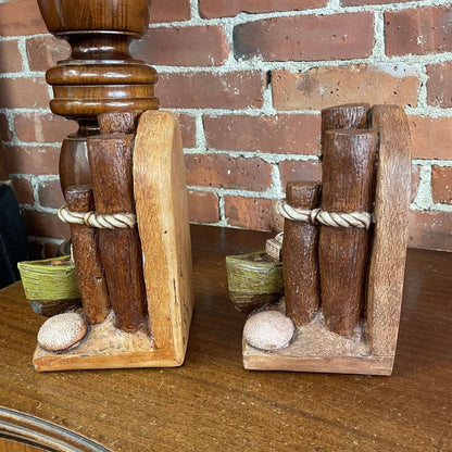 Vintage Nautical Coastal Bookends – Anchor & Boat Seaside Decor Set - Loom Vintage