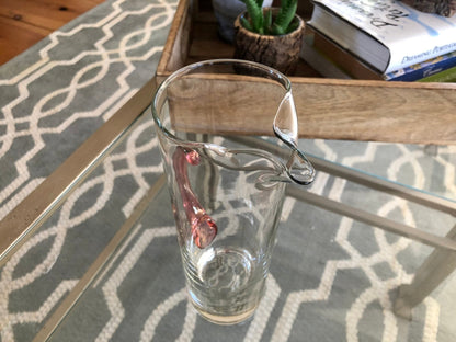 Vintage Pitcher with Pink Handle, Pitcher, Drinkware, Barware - Loom Vintage