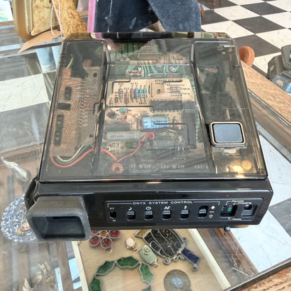 Vintage 1987 Polaroid Spectra Onyx transparent camera with hard case, photo 6 of 7