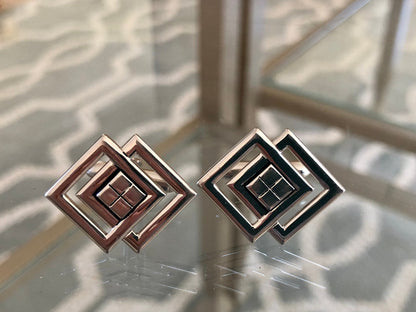 Vintage set of SWANK Cufflinks and Tie Clip / Tie Bar - Loom Vintage