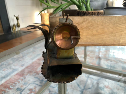 Vintage Steam Punk Art, Copper/Tin Sewing Machine - Loom Vintage
