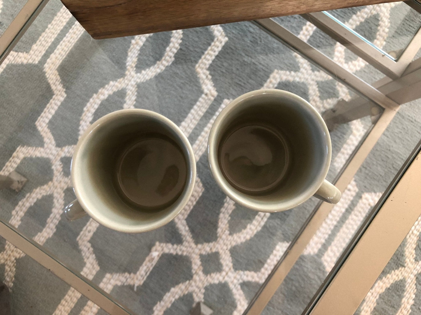 Vintage Stoneware Coffee Cup, Tea Mugs - Set of 2, Japan, Retro, Mid Century Modern - Loom Vintage