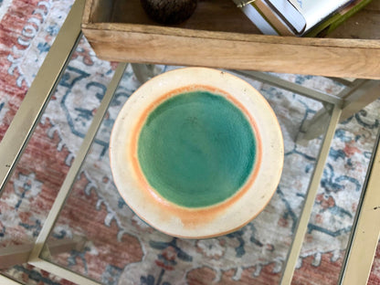 Vintage Studio Pottery Large Vase, Mid Century Pottery, Earthtones, Retro, Drip Glaze - Loom Vintage