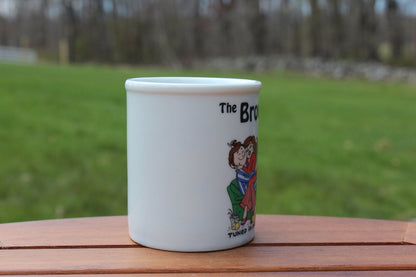 Vintage THE BROWN'S Mug Coffee/Tea Mug, Couple Comic Illustration - Loom Vintage