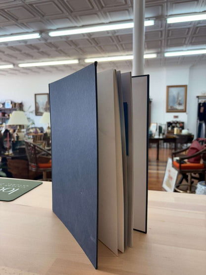 Vintage “The Canadian Rockies” Blue Decorative Book – Shelf Styling Accent - Loom Vintage