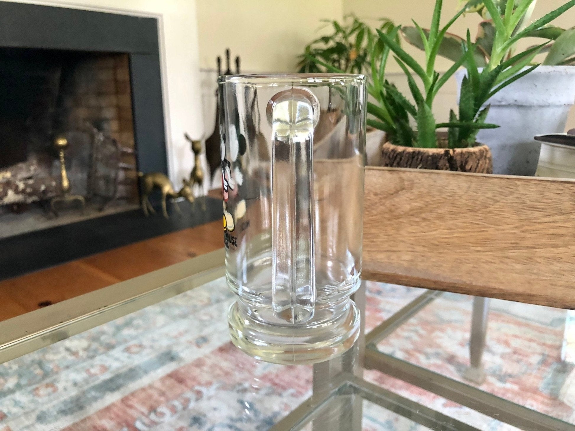 Vintage Walt Disney Glass Stein, Mickey Mouse Mug, Walt Disney World, Collectible Drinkware - Loom Vintage