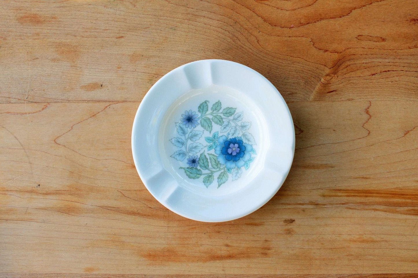 Vintage Wedgewood Floral Ashtray, Clementine Trinket Tray, Ring/Jewelry Dish, Bone China, England - Loom Vintage